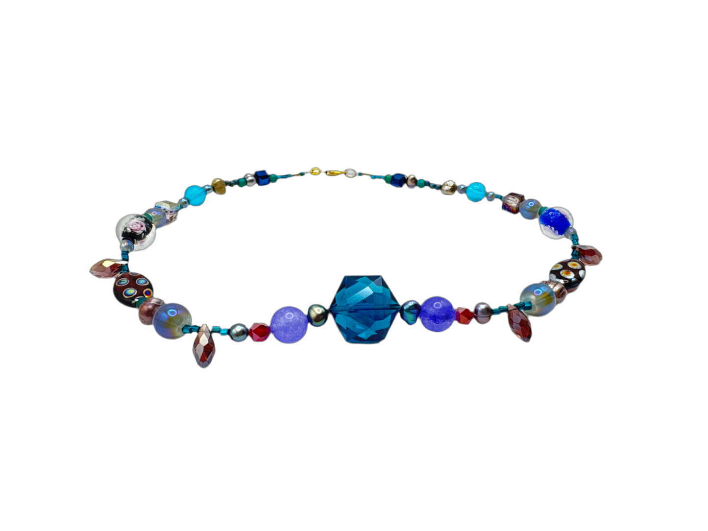 Blue moon necklace
