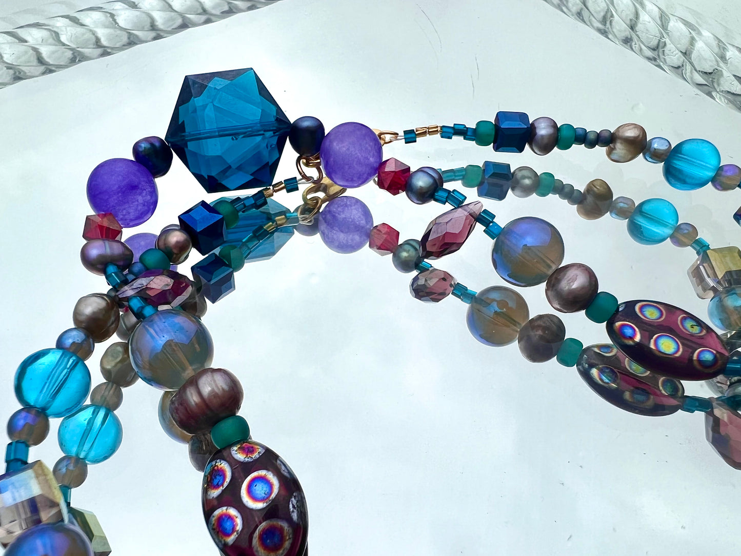 Blue moon necklace
