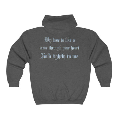 "Hold Tightly to Me" Rae Cassidy Zip Sweatshirt