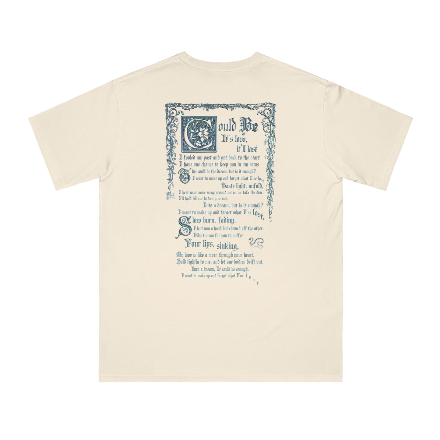 Ethereal Wings Lyric Sheet T-Shirt