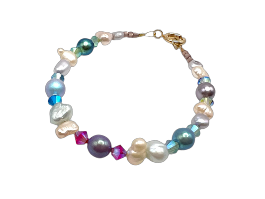 Cream garden bracelet