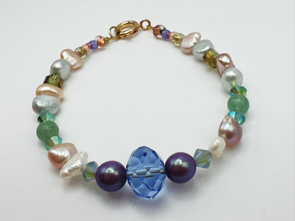 Blue bloom bracelet