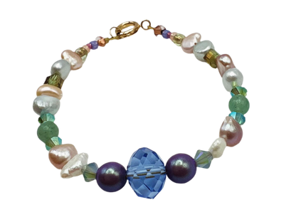 Blue bloom bracelet