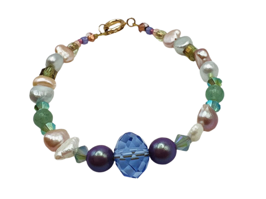 Blue bloom bracelet