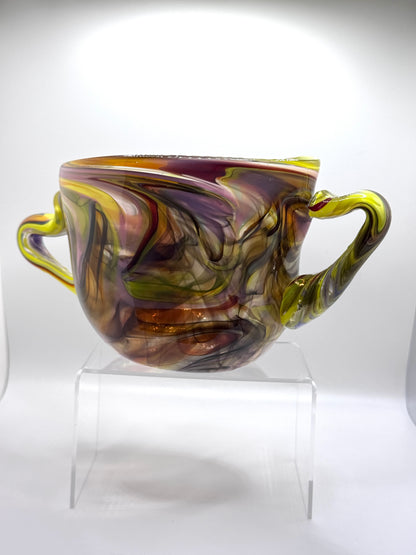 “Chameleon” glass blown vessel