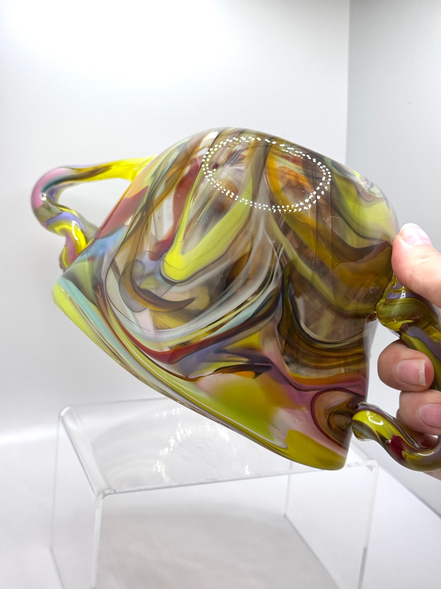 “Chameleon” glass blown vessel