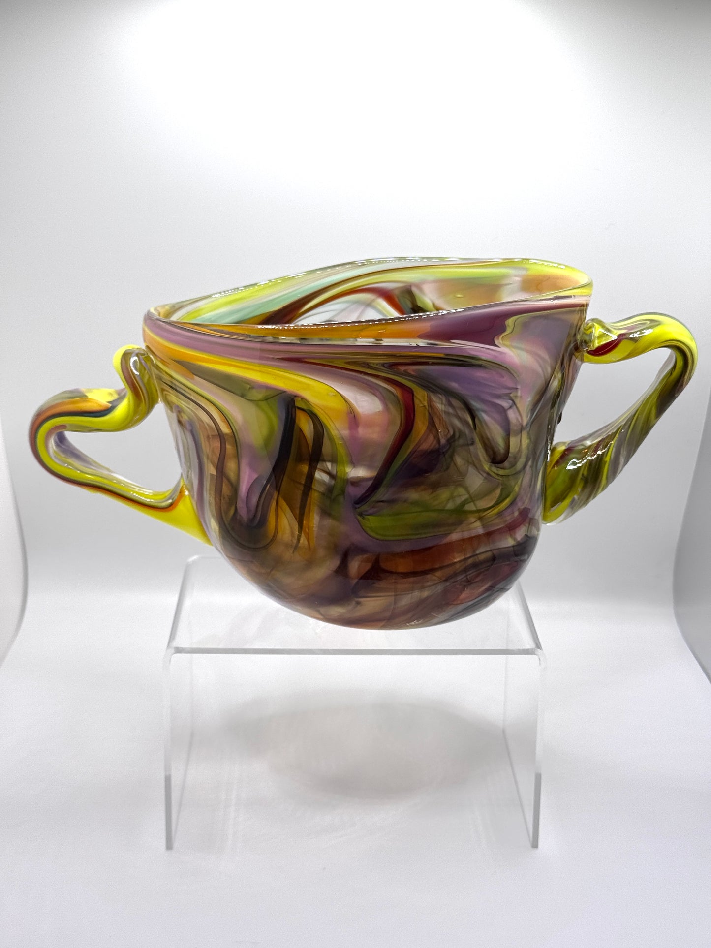 “Chameleon” glass blown vessel